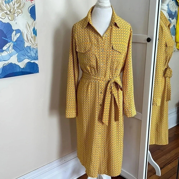 NY Collection Shirtdress - Picture 1 of 10
